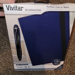 Vivitar Blue Portfolio Case with Stylus